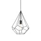 Preview: Ideal Lux AMPOLLA Pendelleuchte E27 ⌀300mm dimmbar Schwarz 148175