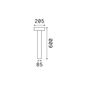 Preview: Ideal Lux TESLA Stehleuchte G9 4-fach ⌀205mm dimmbar Weiss IP44 153209