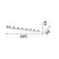 Preview: Ideal Lux PRIVE Wandleuchte E14 8-fach dimmbar Weiss 159522