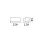 Preview: Ideal Lux ANDROMEDA Wandleuchte E27 dimmbar Braun IP55 163536
