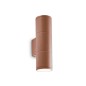 Preview: Ideal Lux GUN Wandleuchte GU10 2-fach dimmbar Braun IP44 163635