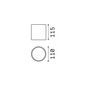 Preview: Ideal Lux GUN Deckenleuchte GU10 ⌀110mm dimmbar Grau IP44 163642