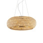 Preview: Ideal Lux PASHA Pendelleuchte E14 14-fach ⌀650mm dimmbar Gold 164984