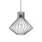 Preview: Ideal Lux AMPOLLA Pendelleuchte E27 ⌀395mm dimmbar Schwarz 167497