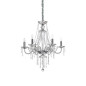 Preview: Ideal Lux AMADEUS Pendelleuchte E14 6-fach ⌀670mm dimmbar Klar 168753