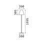 Preview: Ideal Lux ITACA Stehleuchte E27 ⌀390mm dimmbar Weiss IP44 180953