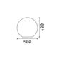 Preview: Ideal Lux SOLE Stehleuchte E27 ⌀500mm dimmbar Weiss IP44 191614