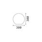 Preview: Ideal Lux SOLE Stehleuchte E27 ⌀300mm dimmbar Weiss IP44 191638