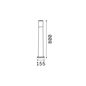 Preview: Ideal Lux ATENA E27 Stehleuchte 23W ⌀155mm dimmbar Schwarz IP55 CCT einstellbare Lichtfarbe 198620