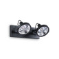 Preview: Ideal Lux GLIM GU10 Deckenleuchte 2x dimmbar Schwarz warmweiss 200248