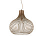 Preview: Ideal Lux ONION Pendelleuchte E27 ⌀595mm dimmbar Braun 205311