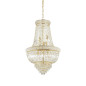 Preview: Ideal Lux DUBAI Pendelleuchte E14 10-fach ⌀520mm dimmbar Messing 207216