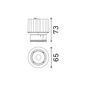 Preview: Ideal Lux DYNAMIC LED Einbauleuchte 15W ⌀65mm Schwarz neutralweiss 208596