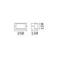 Preview: Ideal Lux REX-1 Wandleuchte E27 dimmbar Braun IP44 213217