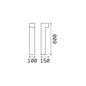 Preview: Ideal Lux SIRIO Stehleuchte G9 2-fach dimmbar Braun IP44 213279