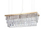 Preview: Ideal Lux MARTINEZ Pendelleuchte E14 8-fach dimmbar Gold 213583