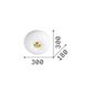 Preview: Ideal Lux ARIZONA GX53 Deckenleuchte 2x ⌀300mm dimmbar Weiss warmweiss 214498