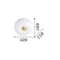Preview: Ideal Lux ARIZONA GX53 Deckenleuchte 3x ⌀400mm dimmbar Weiss warmweiss 214504