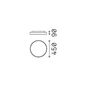 Preview: Ideal Lux HALO LED Deckenleuchte 32W ⌀450mm Weiss warmweiss 223209