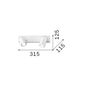 Preview: Ideal Lux RUDY GU10 Wandleuchte 2x dimmbar Schwarz warmweiss 229034