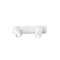 Preview: Ideal Lux RUDY GU10 Wandleuchte 2x dimmbar Weiss warmweiss 229041