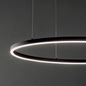 Preview: Ideal Lux ORACLE SLIM LED Pendelleuchte 38W ⌀700mm Schwarz warmweiss 229515