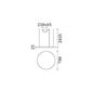 Preview: Ideal Lux ORACLE SLIM LED Pendelleuchte 38W ⌀700mm Schwarz warmweiss 229515