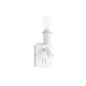 Preview: Ideal Lux GEA E27/LED Wandleuchte 1+1x 1+1x3W Weiss warmweiss 239521