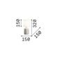 Preview: Ideal Lux KALI Tischleuchte E14 ⌀150mm Weiss 245393