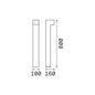 Preview: Ideal Lux SIRIO Stehleuchte G9 2-fach dimmbar Grau IP44 246963