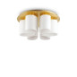 Preview: Ideal Lux DAISY Deckenleuchte E27 6-fach ⌀600mm dimmbar Gold 247779