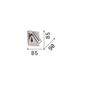 Preview: Ideal Lux LITE LED Wandleuchte 3W Schwarz warmweiss 250113