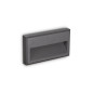 Preview: Ideal Lux FEBE LED Wandleuchte 6W Anthrazit IP65 warmweiss 250854