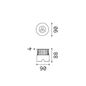 Preview: Ideal Lux FLOOR LED Einbauleuchte 3W ⌀90mm Stahlfarben IP67 warmweiss 255651