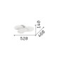 Preview: Ideal Lux CLOUD LED Deckenleuchte 33W Weiss warmweiss 263519