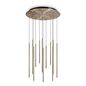 Preview: Ideal Lux FILO LED Pendelleuchte 12x 12x25W ⌀600mm Messing warmweiss 263663