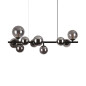 Preview: Ideal Lux PERLAGE G9 Pendelleuchte 10x dimmbar Rauchglas warmweiss 271408