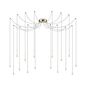 Preview: Ideal Lux LUCCIOLA LED Pendelleuchte 16x 16x16W ⌀200mm Messing warmweiss 284019