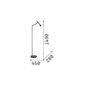 Preview: Ideal Lux DIESIS LED Stehleuchte 4,5W Messing warmweiss 285344