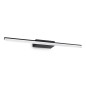 Preview: Ideal Lux RIFLESSO LED Wandleuchte 17W Schwarz IP44 warmweiss 302232