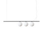 Preview: Ideal Lux PERLINE G9 Pendelleuchte 3x dimmbar Schwarz warmweiss 307008