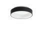 Preview: Ideal Lux ZIGGY LED Deckenleuchte 30W ⌀450mm Schwarz warmweiss 307206