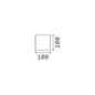 Preview: Ideal Lux ATOM LED Wandleuchte 2x 2x12W Anthrazit IP54 warmweiss 313429