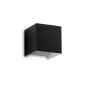 Preview: Ideal Lux ATOM LED Wandleuchte 2x 2x12W Schwarz IP54 warmweiss 313450
