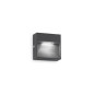 Preview: Ideal Lux DEDRA LED Wandleuchte 1,5W Anthrazit IP65 warmweiss 316871