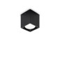 Preview: Ideal Lux DOT LED Deckenleuchte 4W dimmbar Schwarz warmweiss 319803
