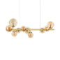 Preview: Ideal Lux PERLAGE G9 Pendelleuchte 10x dimmbar Amber warmweiss 322766