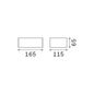 Preview: Ideal Lux TWIN Wandleuchte G9 dimmbar Grau IP44 326979