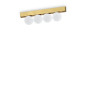 Preview: Ideal Lux PING PONG LED Deckenleuchte 4x 4x12W Messing warmweiss 328249