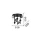 Preview: Ideal Lux PERLAGE G9 Deckenleuchte 9x ⌀550mm dimmbar Amber warmweiss 328409